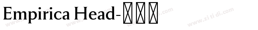Empirica Head字体转换